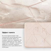 Коврик для ванной комнаты Iddis Basic B23P580i12 50 x 80 см, полиэстер с запоминающей пеной, розовый