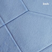 Коврик для ванной комнаты Iddis Basic B24P580i12 50 x 80 см, полиэстер с запоминающей пеной, голубой