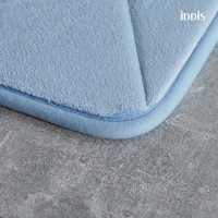 Коврик для ванной комнаты Iddis Basic B24P580i12 50 x 80 см, полиэстер с запоминающей пеной, голубой