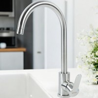 BOND B61-0200 Смеситель для кухни однорычажный с поворотным изливом, сатин матовый