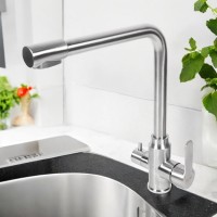 BOND B65-0400 Смеситель для кухни под фильтр с краном для питьевой воды, сатин матовый