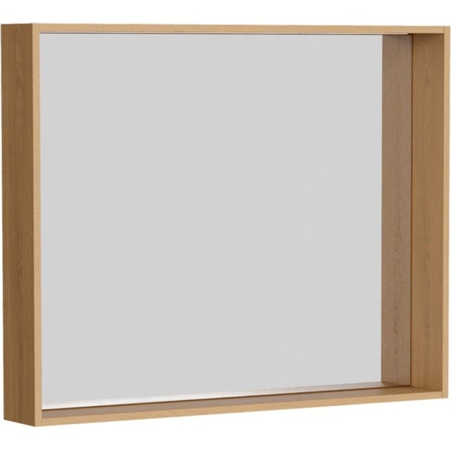 Зеркало Aqwella Basic BAS0210DZ 100 x 80 см, дуб золотой