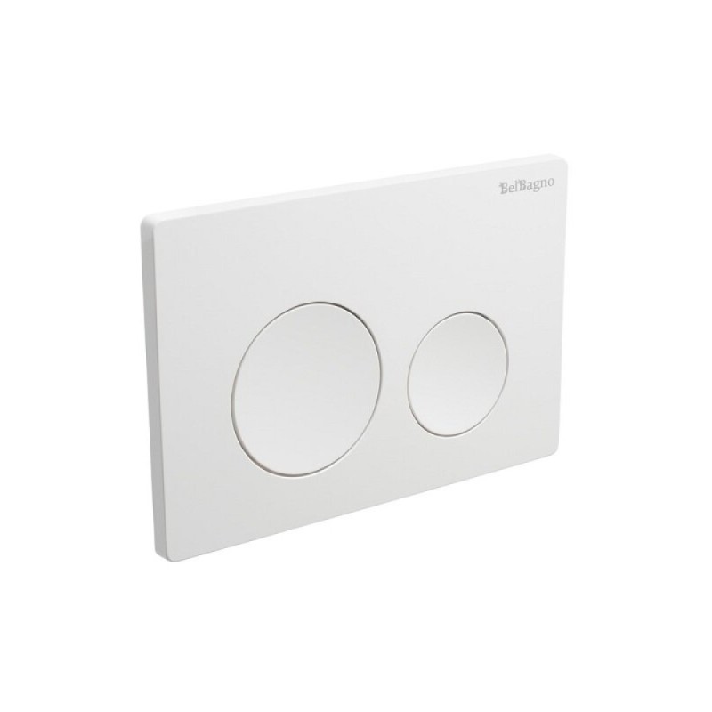 Клавиша смыва BelBagno BB-03C-BL, механическая, цвет белый глянец