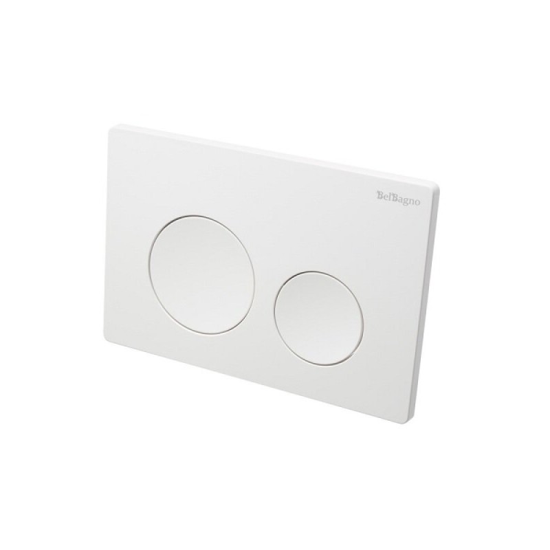 Клавиша смыва BelBagno BB-03C-BL, механическая, цвет белый глянец