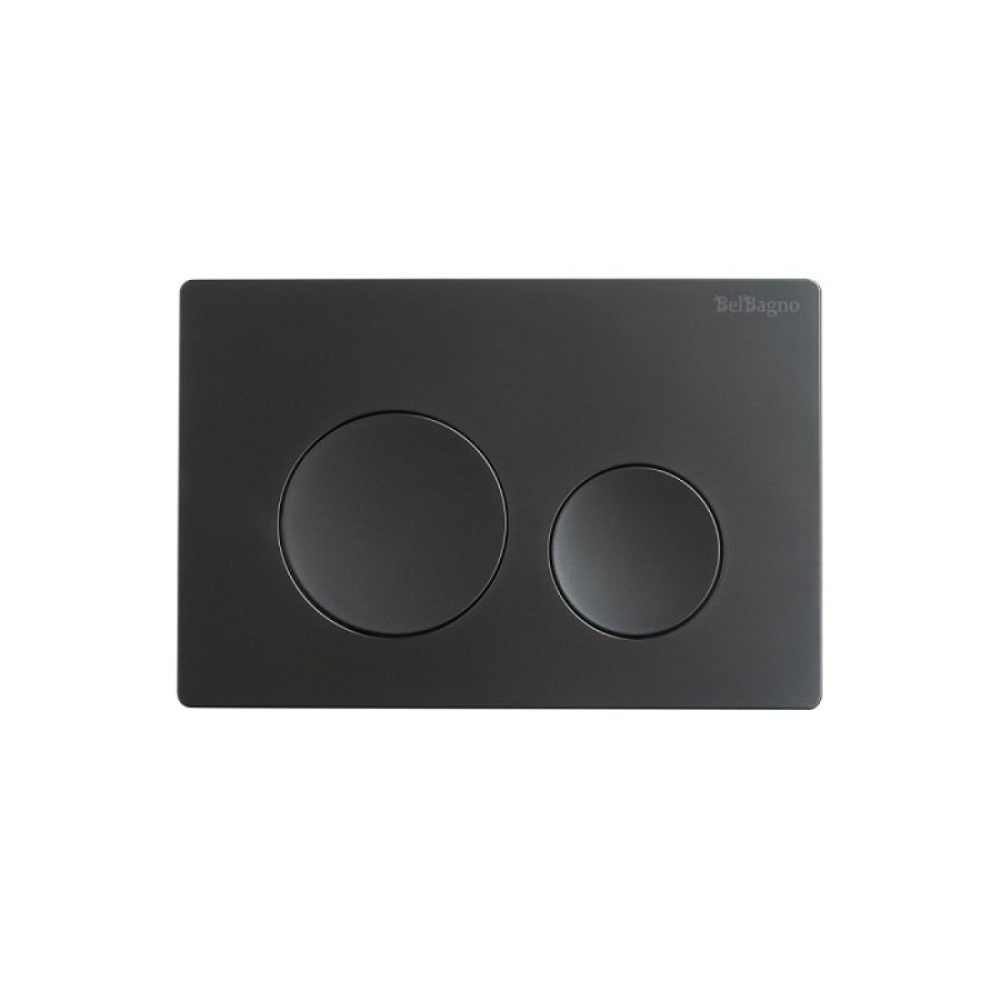 Клавиша смыва BelBagno BB-03C-NERO.M, механическая, цвет черный матовый