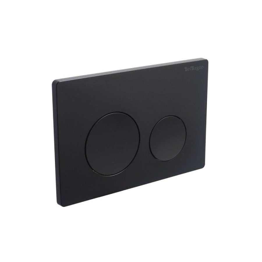 Клавиша смыва BelBagno BB-03C-NERO.M, механическая, цвет черный матовый