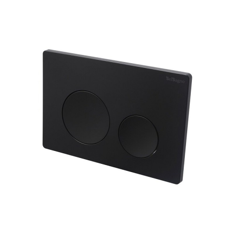 Клавиша смыва BelBagno BB-03C-NERO.M, механическая, цвет черный матовый
