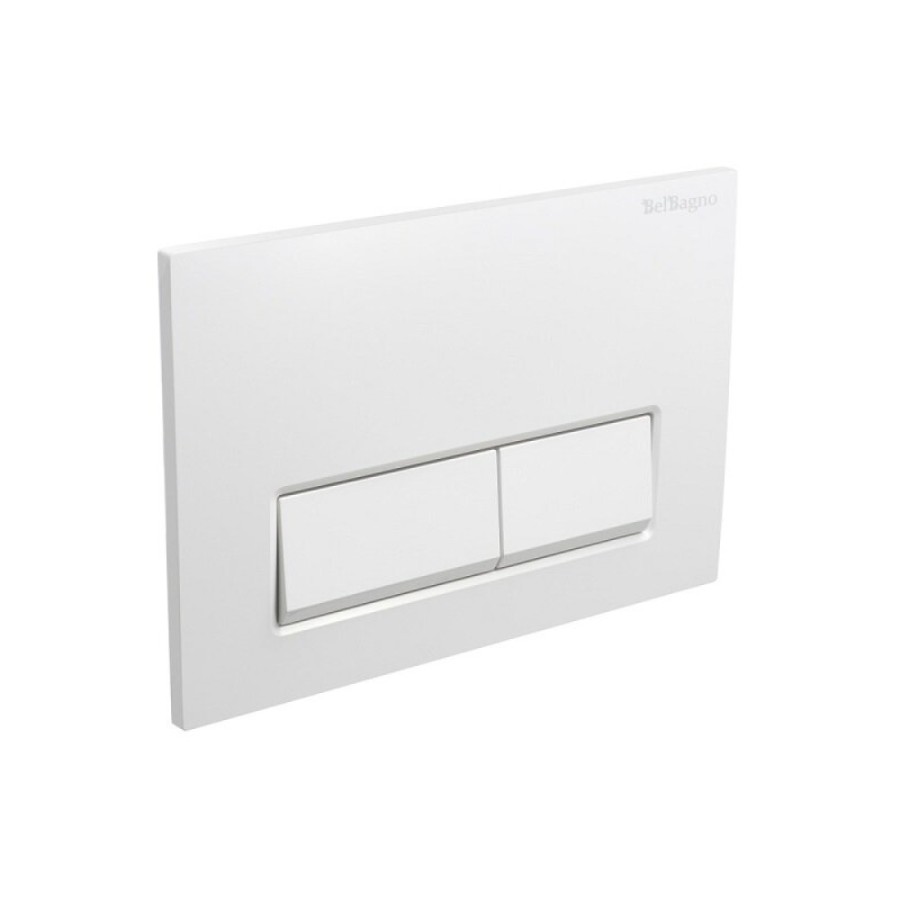 Клавиша смыва BelBagno BB-15R-BL, механическая, цвет белый глянец