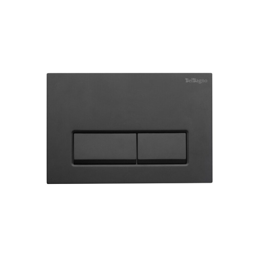 Клавиша смыва BelBagno BB-15R-NERO.M, механическая, цвет черный матовый