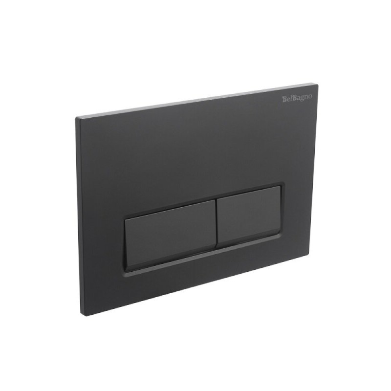 Клавиша смыва BelBagno BB-15R-NERO.M, механическая, цвет черный матовый