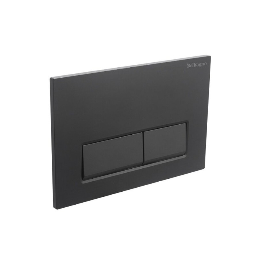 Клавиша смыва BelBagno BB-15R-NERO.M, механическая, цвет черный матовый