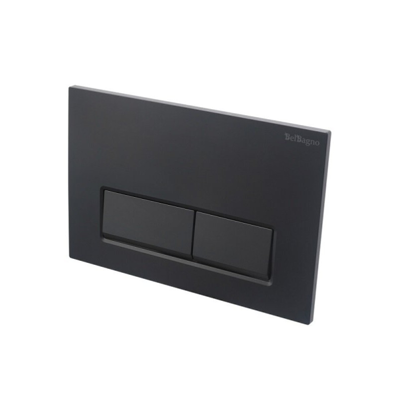 Клавиша смыва BelBagno BB-15R-NERO.M, механическая, цвет черный матовый