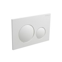 Клавиша смыва BelBagno BB-17C-BL, механическая, цвет белый глянец, с ободком