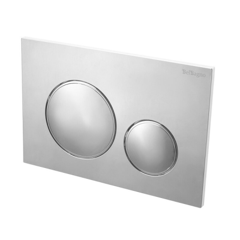 Клавиша смыва BelBagno BB-17C-CRM, механическая, цвет хром глянцевый, с ободком