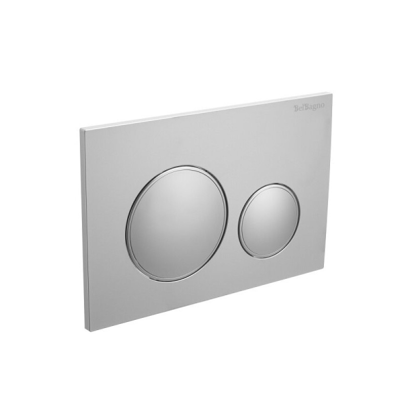 Клавиша смыва BelBagno BB-17C-IN, механическая, цвет сатин, с ободком