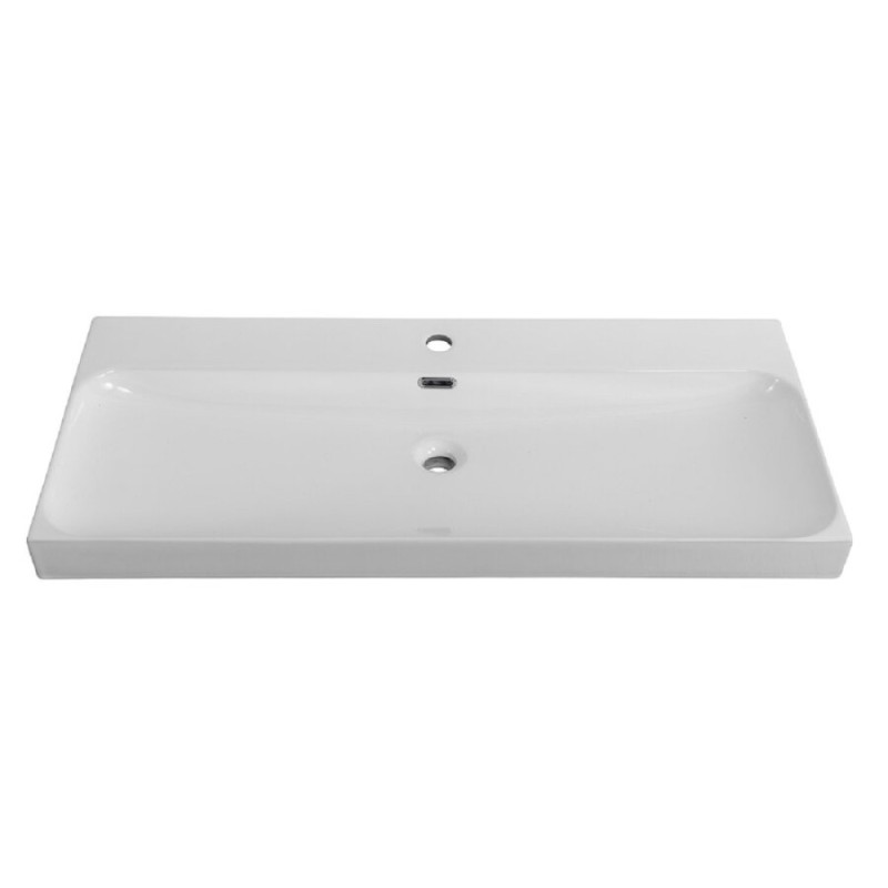 Раковина BelBagno Marino-Cer BB-8078-100, 101 см, керамика, белый
