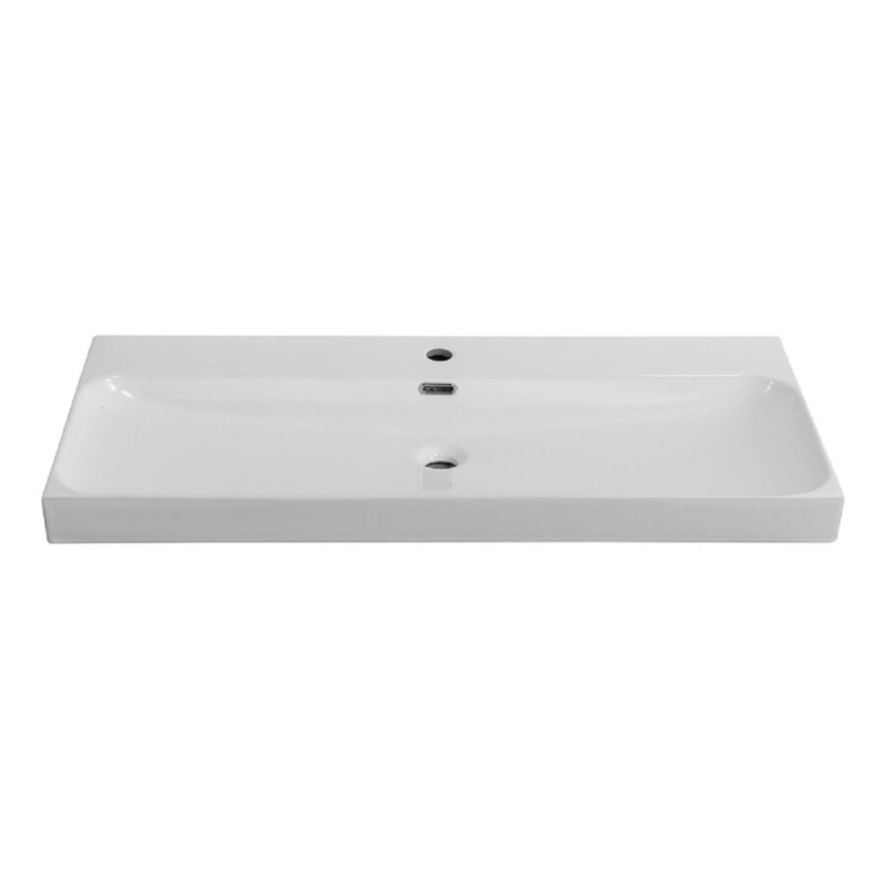 Раковина BelBagno Marino-Cer BB-8078-100, 101 см, керамика, белый