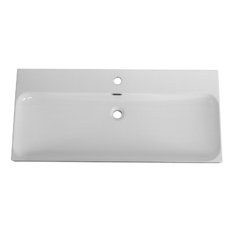 Раковина BelBagno Marino-Cer BB-8078-100, 101 см, керамика, белый