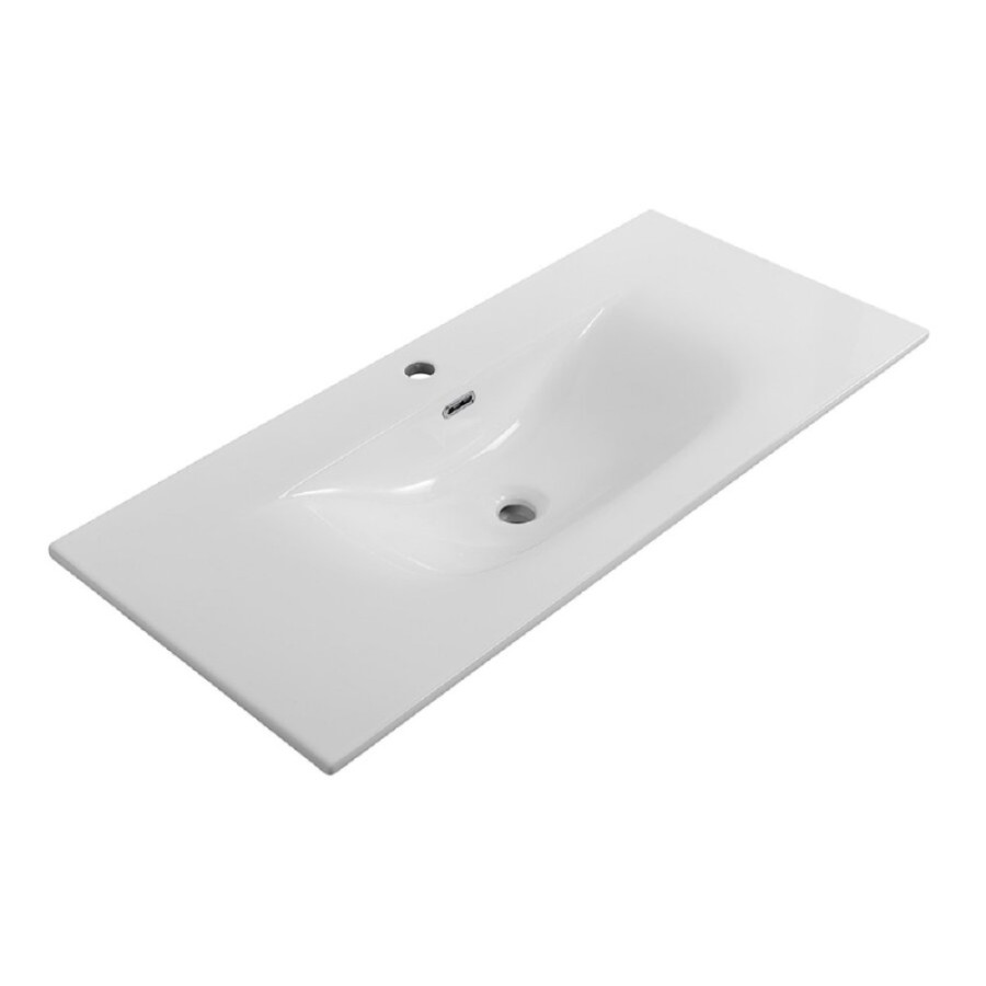 Раковина BelBagno Uno BB-8099-100, 101 см, керамика, белый