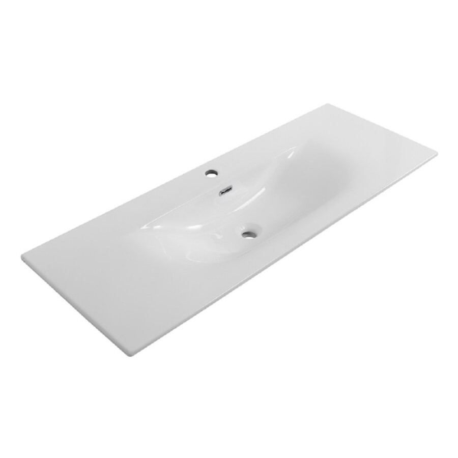 Раковина BelBagno Uno BB-8099-120, 121 см, керамика, белый
