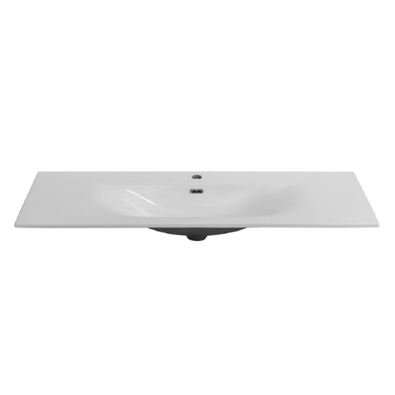 Раковина BelBagno Uno BB-8099-120, 121 см, керамика, белый