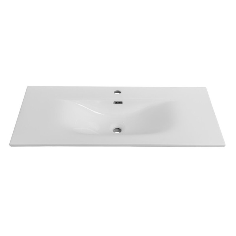 Раковина BelBagno BB-8099-3-100, 100 х 40 см, керамика, белый