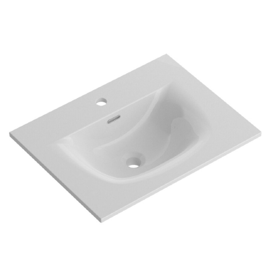 Раковина BelBagno Uno BB-8099-60, 61 см, керамика, белый