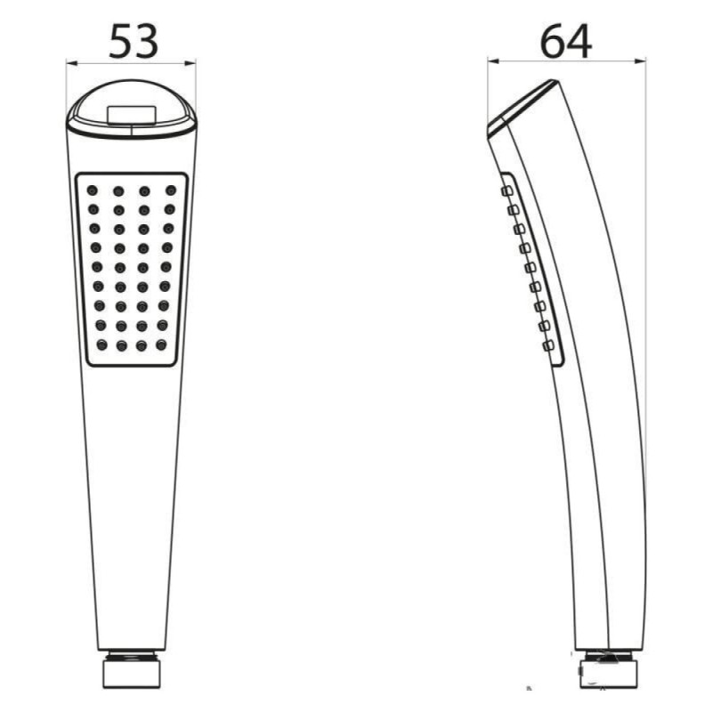 Ручной душ BelBagno BB-D1LED-CRM с цифровым индикатором температуры