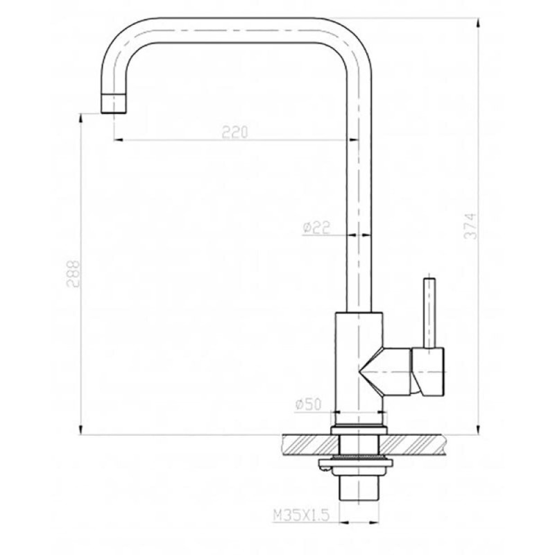 Смеситель для кухонной мойки BelBagno BB-LAM03A-IN, цвет сатин