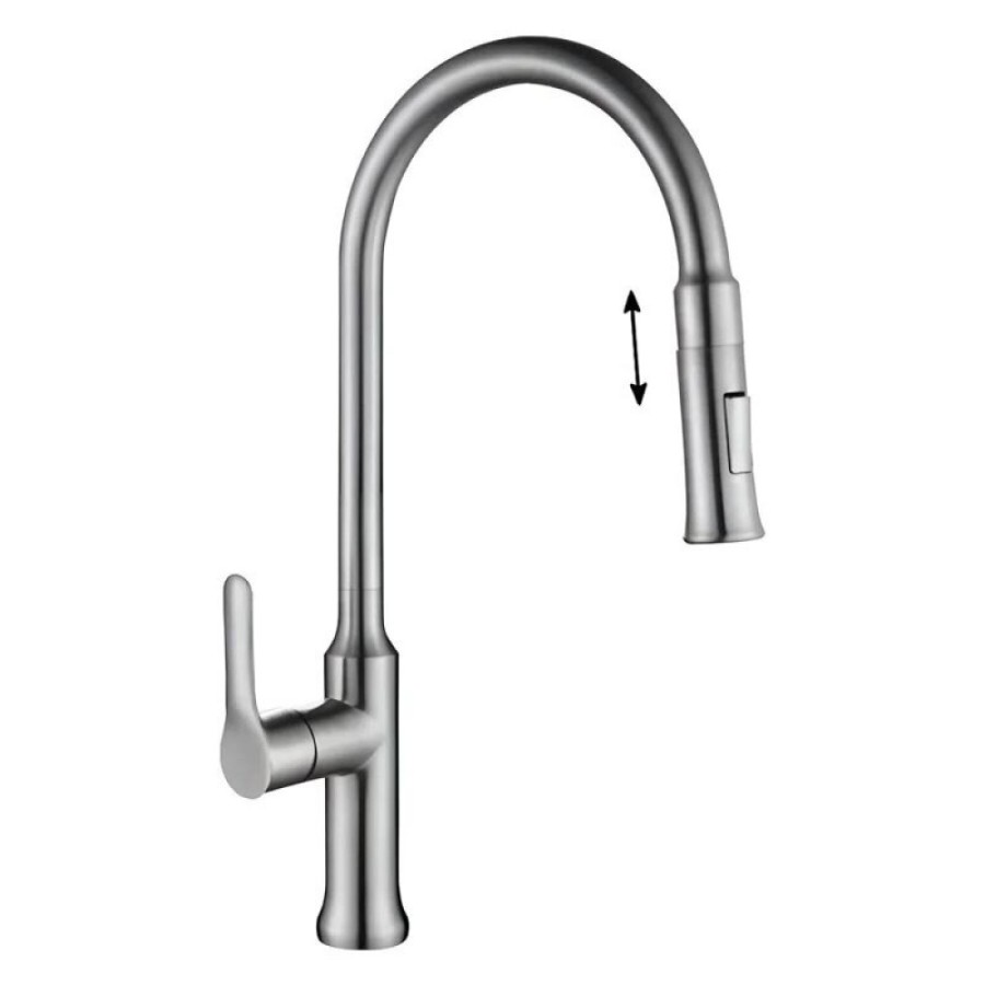 Смеситель для кухонной мойки BelBagno BB-LAM38-IN, цвет сатин