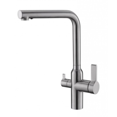 Смеситель для кухонной мойки BelBagno BB-LAM57-IN с подключением к фильтру, цвет сатин