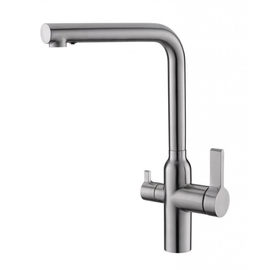 Смеситель для кухонной мойки BelBagno BB-LAM57-IN с подключением к фильтру, цвет сатин