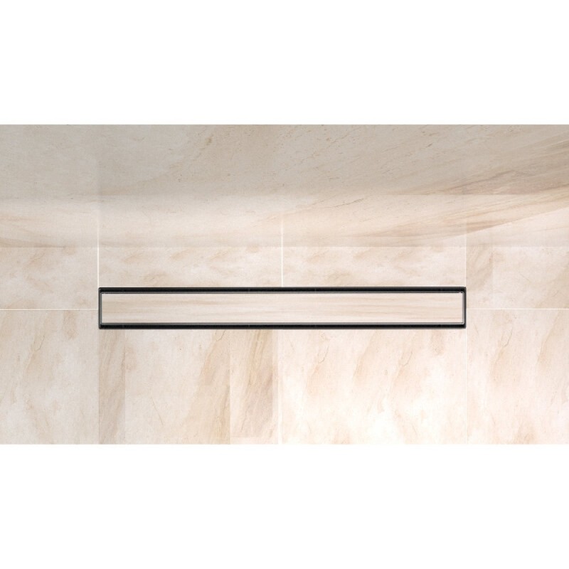Дренажный канал BelBagno Luce BB-LD-LUCE-90-BIANCO, 90 см, с решеткой под плитку, цвет белый матовый