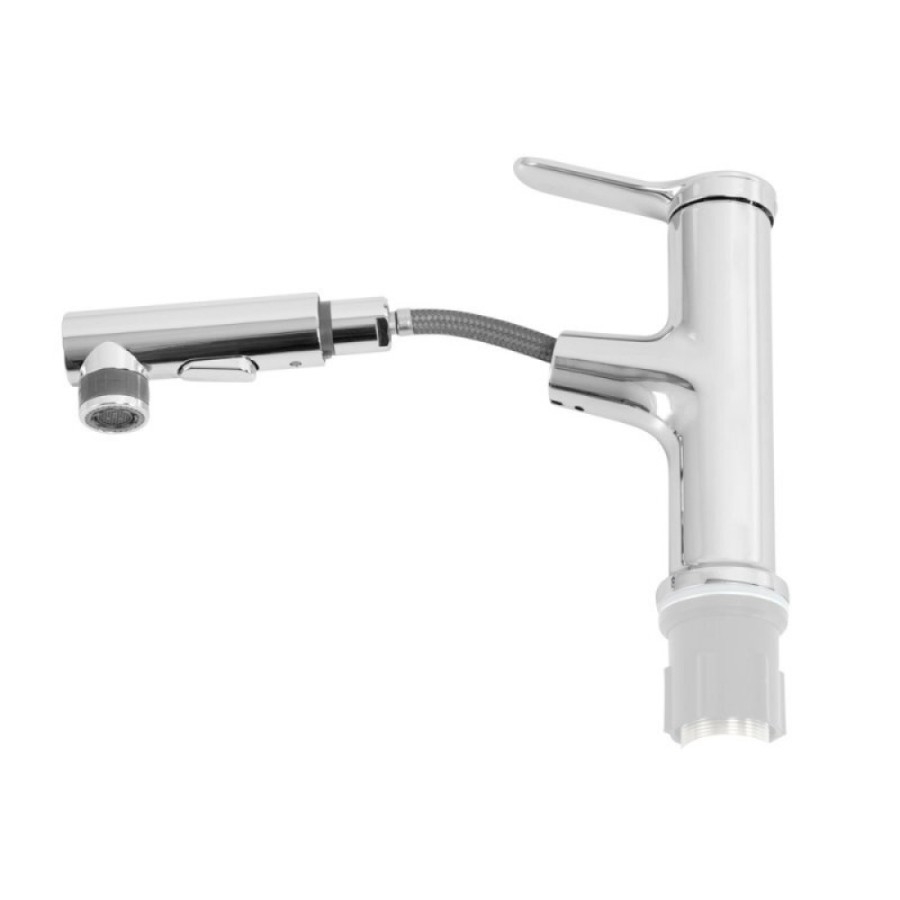 Смеситель для раковины BelBagno BB-LVMD-CRM-W0, с выдвижным изливом, цвет хром