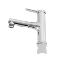 Смеситель для раковины BelBagno BB-LVMD-CRM-W0, с выдвижным изливом, цвет хром