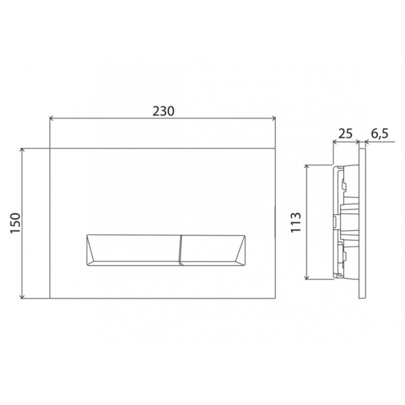 Инсталляция BelBagno для подвесного унитаза BB002-80, клавиша белая BB009-MR-BIANCO