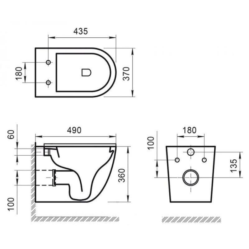 Инсталляция BelBagno с безободковым унитазом BelBagno, сиденье микролифт, BB002-80/BB046CHR/BB2111SC