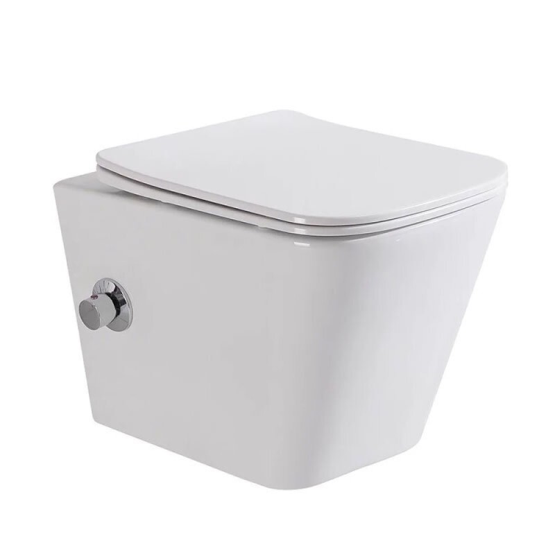 Инсталляция BelBagno с безободковым унитазом BelBagno Due, сиденье микролифт, BB002-80/BB3103CHR-BS/SC