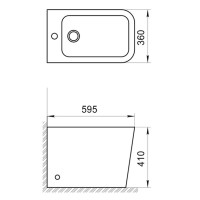 Биде BelBagno напольное ARDENTE-R BB003B