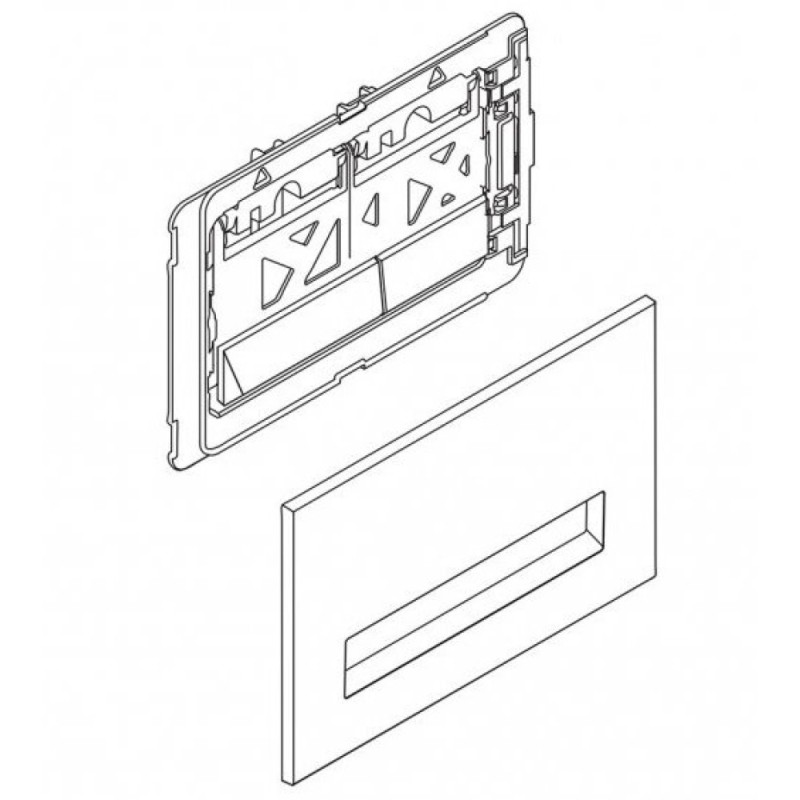 Кнопка смыва BelBagno Marmi BB010-MR-CHROME, хром глянцевый