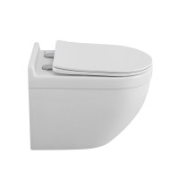 Подвесной унитаз BelBagno Tornado Senso-Tor BB017CH-TOR/SC, безободковый, сиденье микролифт, белый