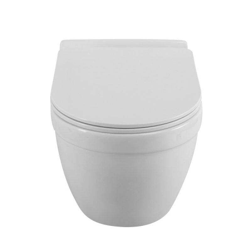 Подвесной унитаз BelBagno Tornado Senso-Tor BB017CH-TOR/SC, безободковый, сиденье микролифт, белый