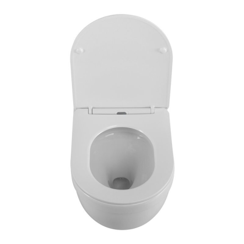 Подвесной унитаз BelBagno Tornado Senso-Tor BB017CH-TOR/SC, безободковый, сиденье микролифт, белый