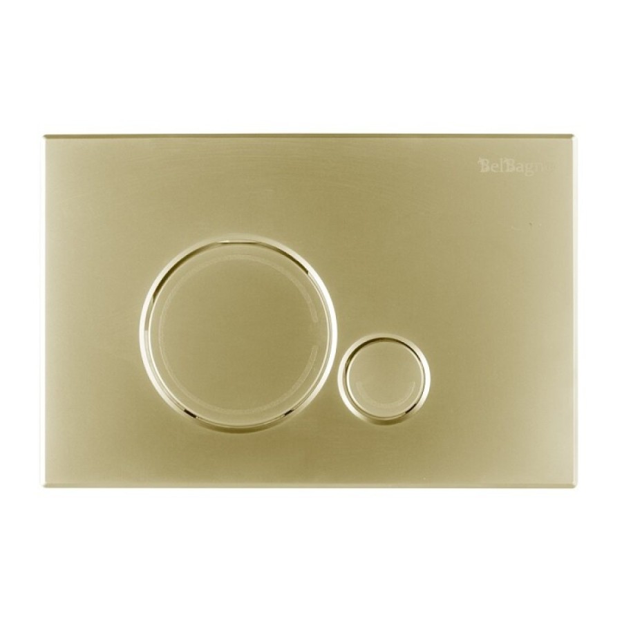 Клавиша смыва BelBagno Sfera BB018-SR-ORO, механическая, золото