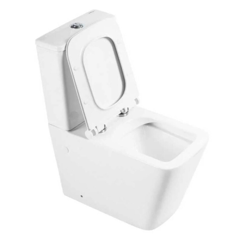 Напольный унитаз BelBagno Ardente-R BB02093CPR/BB02093T/BB2112SC, безободковый, с бачком, сиденье микролифт, белый