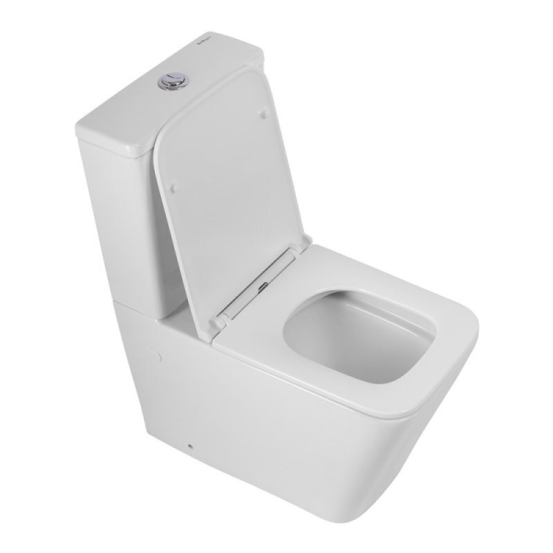 Напольный унитаз BelBagno Ardente-R BB02093CPR/SC/BB02093T, безободковый, с бачком, сиденье микролифт, белый