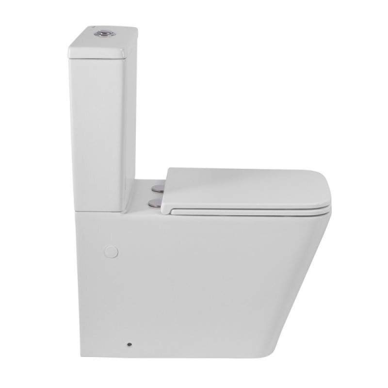 Напольный унитаз BelBagno Ardente-R BB02093CPR/SC/BB02093T, безободковый, с бачком, сиденье микролифт, белый