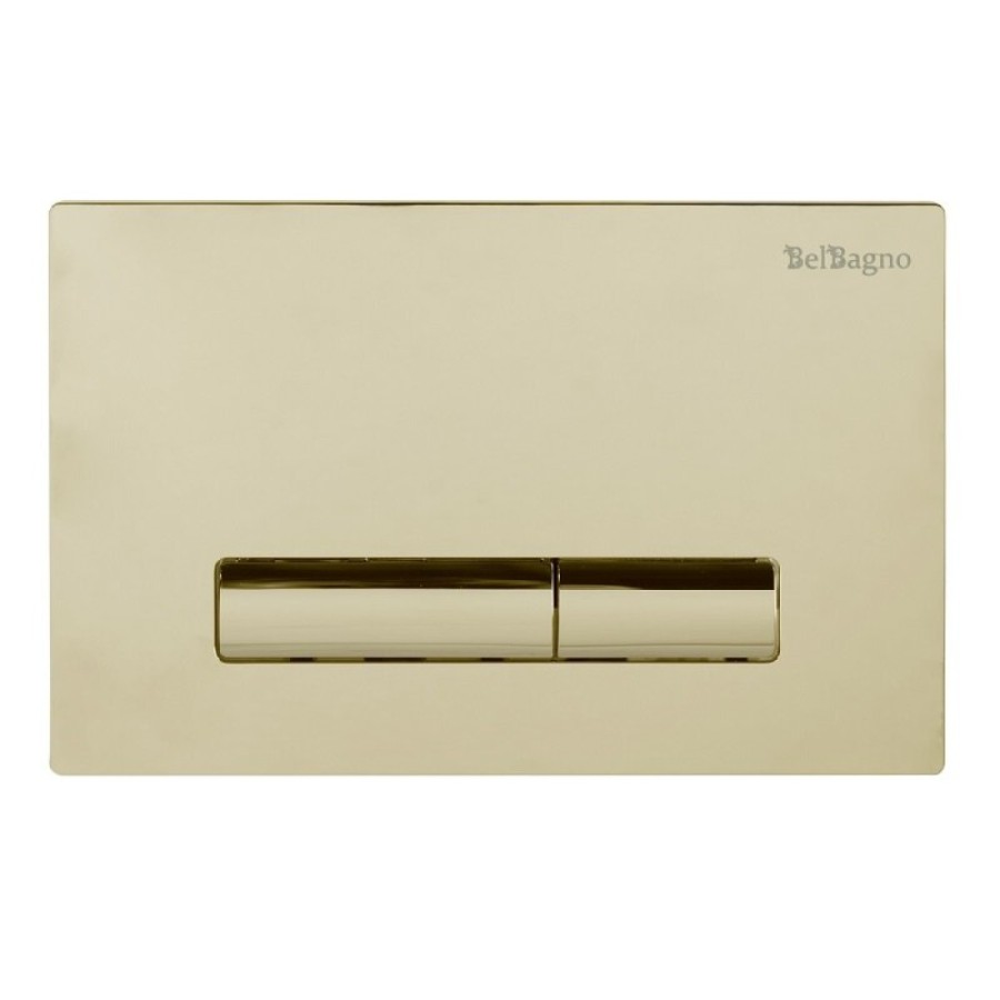 Клавиша смыва BelBagno Genova BB022-GV-ORO, механическая, цвет золото глянцевое