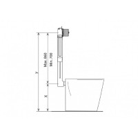 Бачок скрытого монтажа BelBagno CS для напольного унитаза, BB025-CS