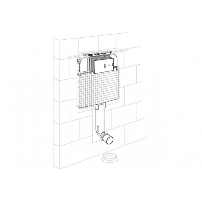 Бачок скрытого монтажа BelBagno CS для напольного унитаза, BB025-CS